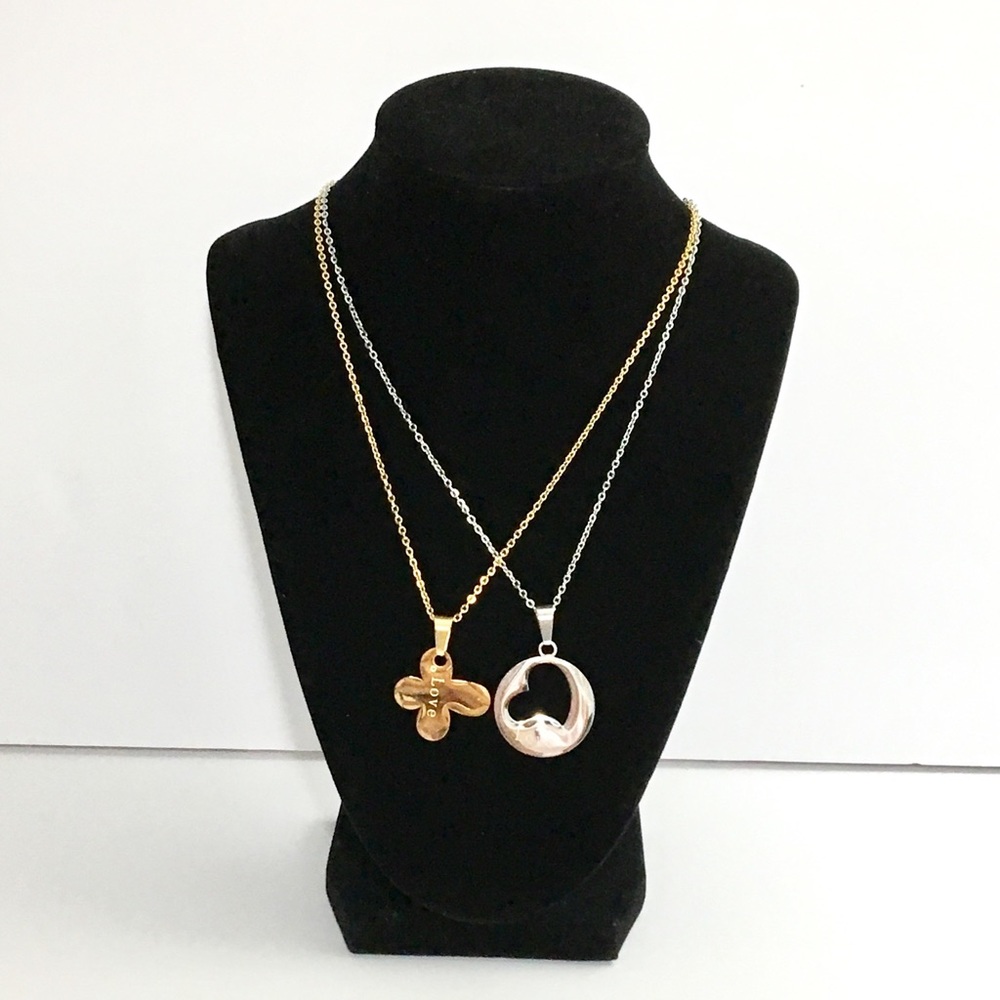 Double Gold/Silver Stainless Steel Necklace
